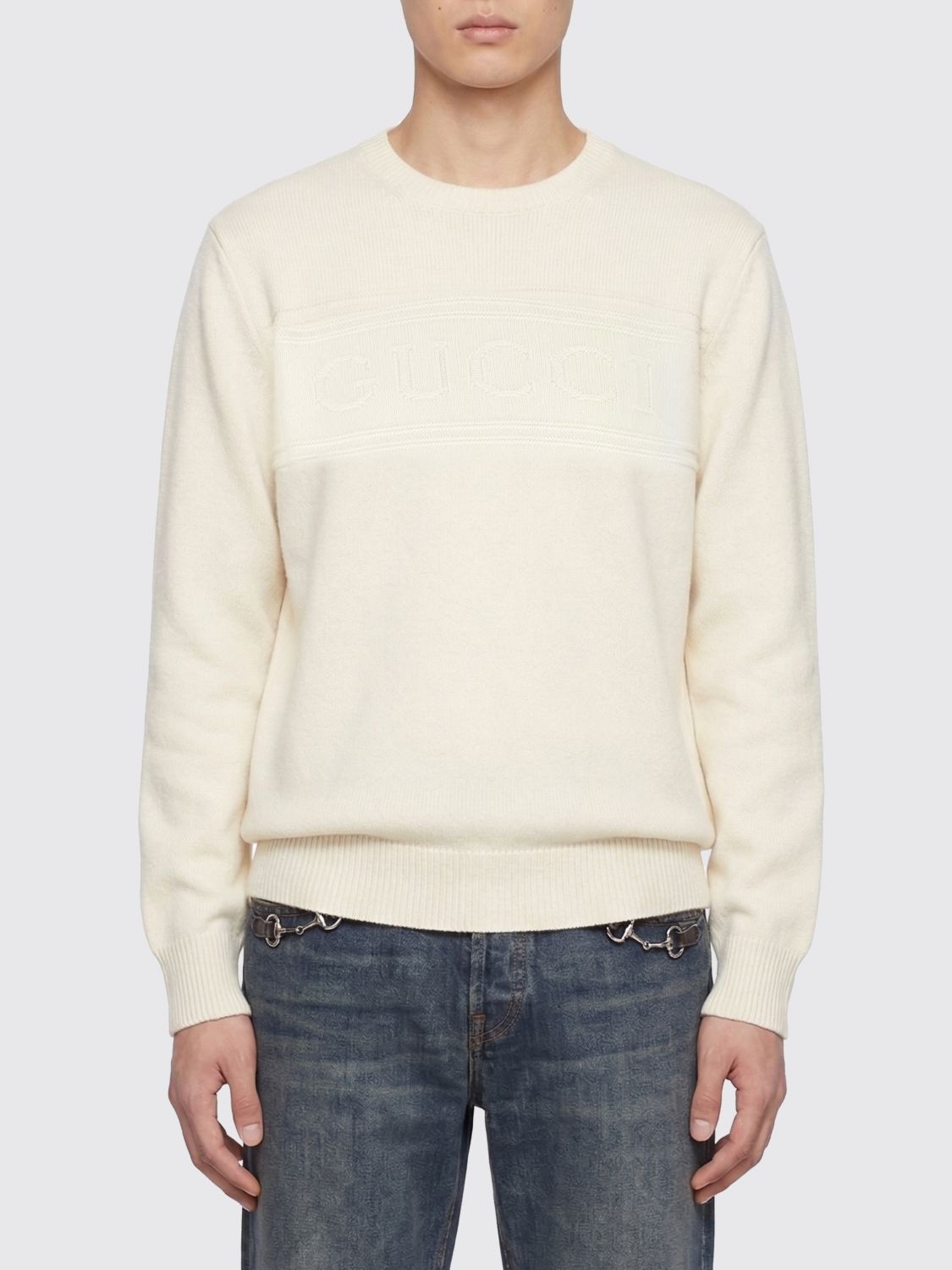 Gucci Sweater Men White GUCCI