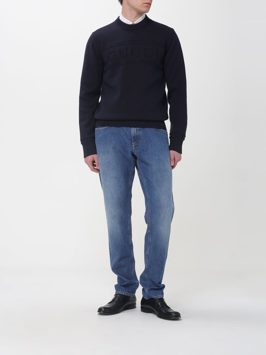 Gucci Sweater Men Blue GUCCI