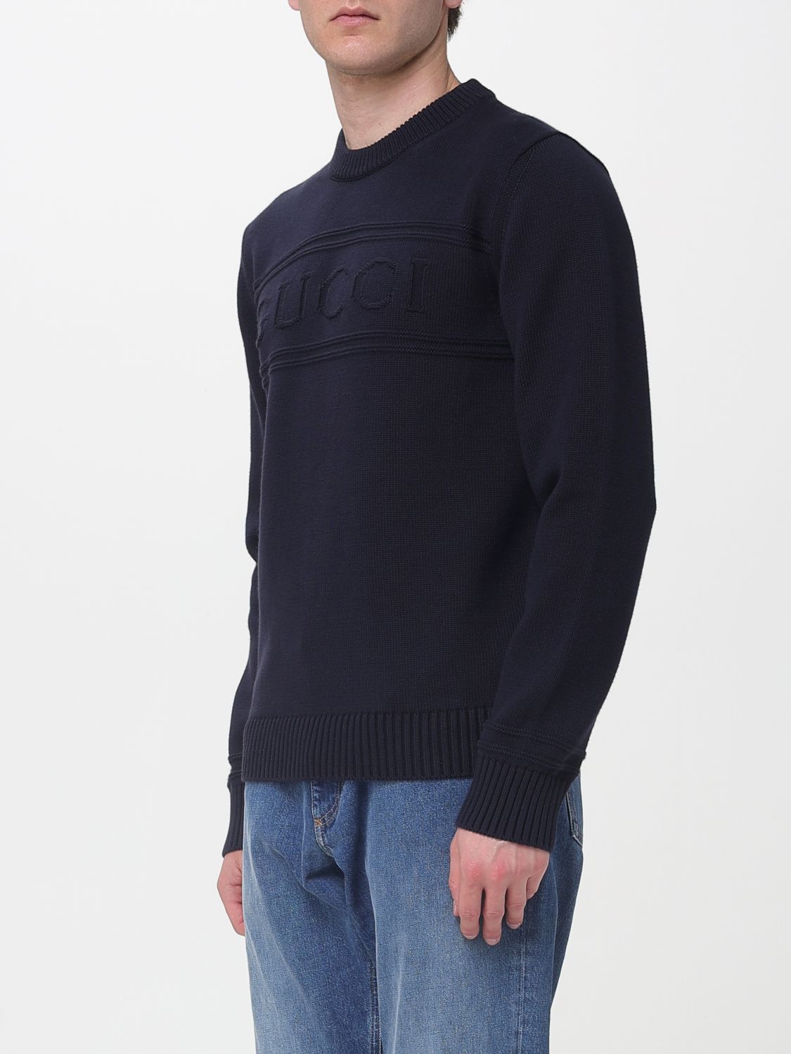 Gucci Sweater Men Blue GUCCI