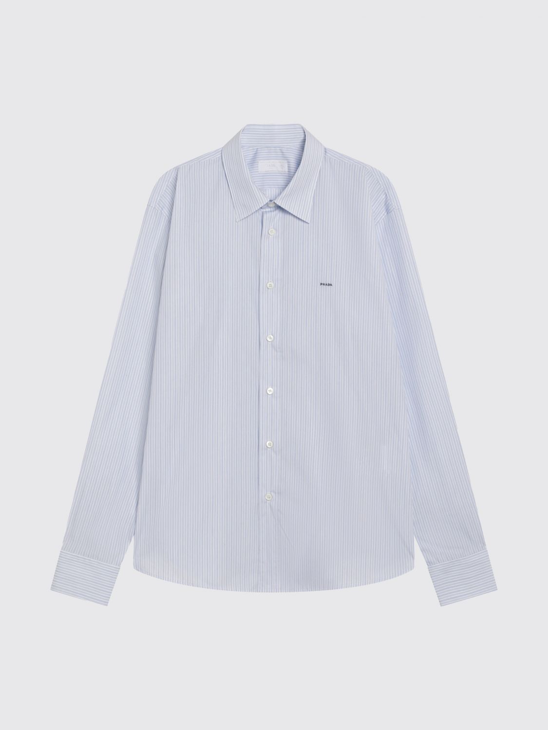Prada T-Shirt Men Gnawed Blue PRADA