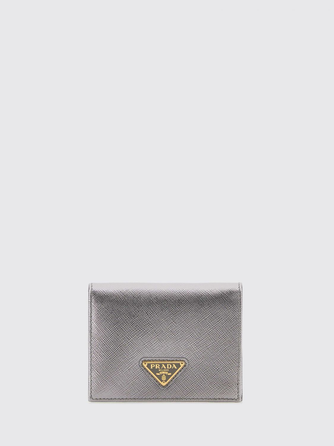Prada Wallet Woman Silver PRADA