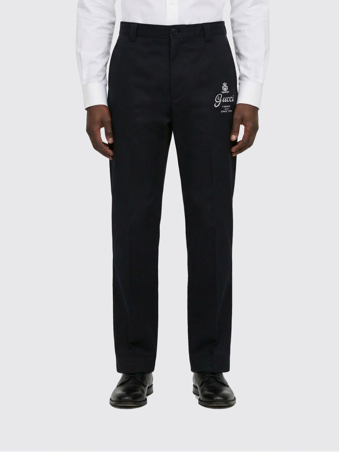 Gucci Men Cotton Tailored Trousers Gucci GUCCI