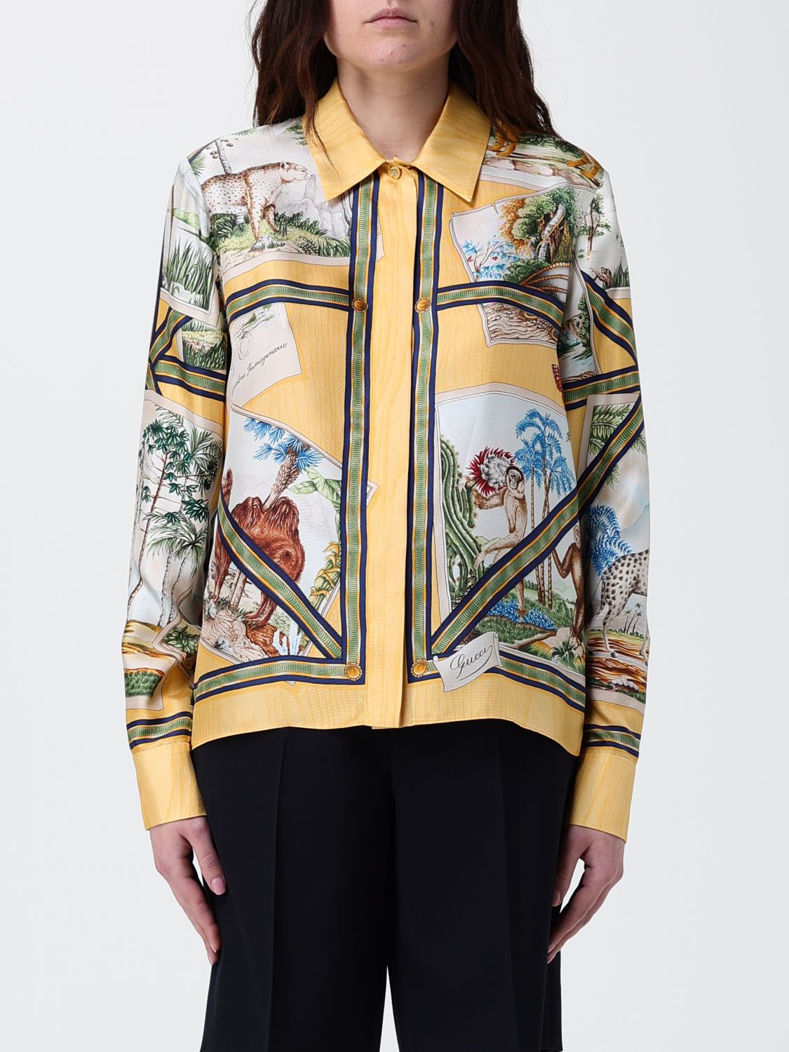 Gucci Shirt Woman Yellow GUCCI