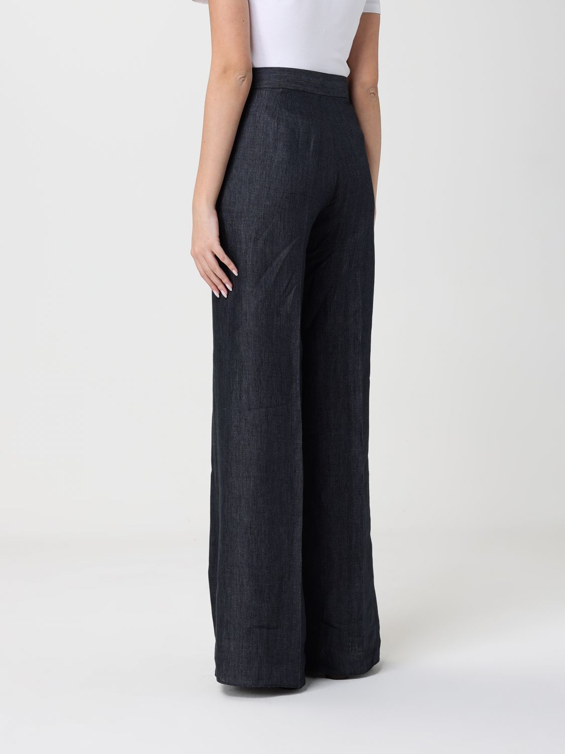 Max Mara Pants Woman Grey MAX MARA