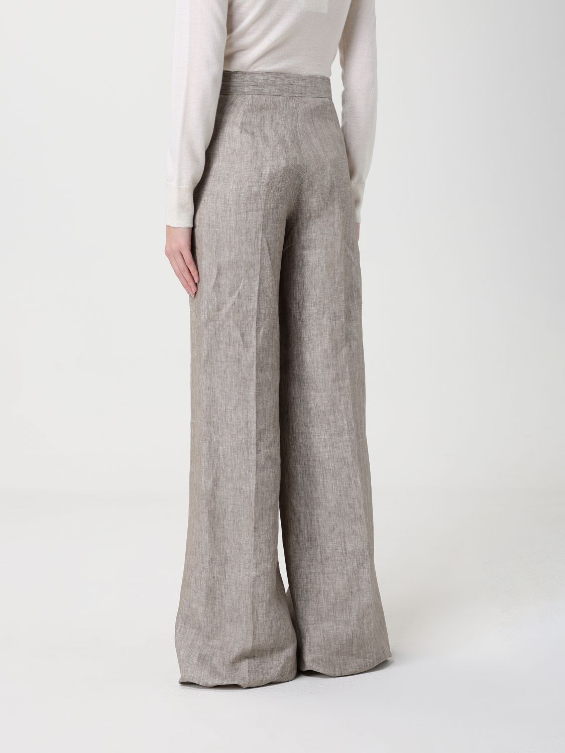Max Mara Pants Woman Beige MAX MARA