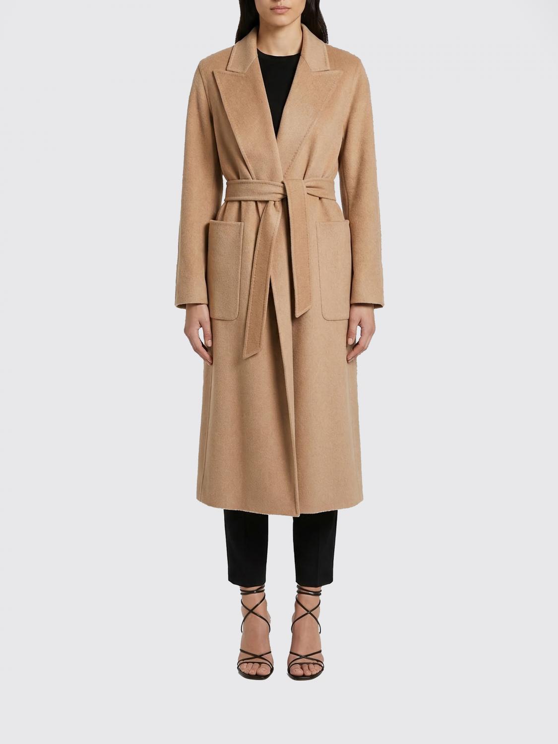 Max Mara Coat Woman Brown MAX MARA