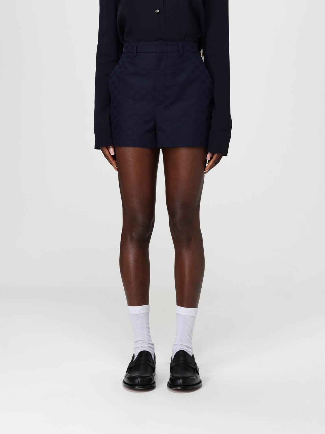 Gucci Shorts Woman Blue GUCCI