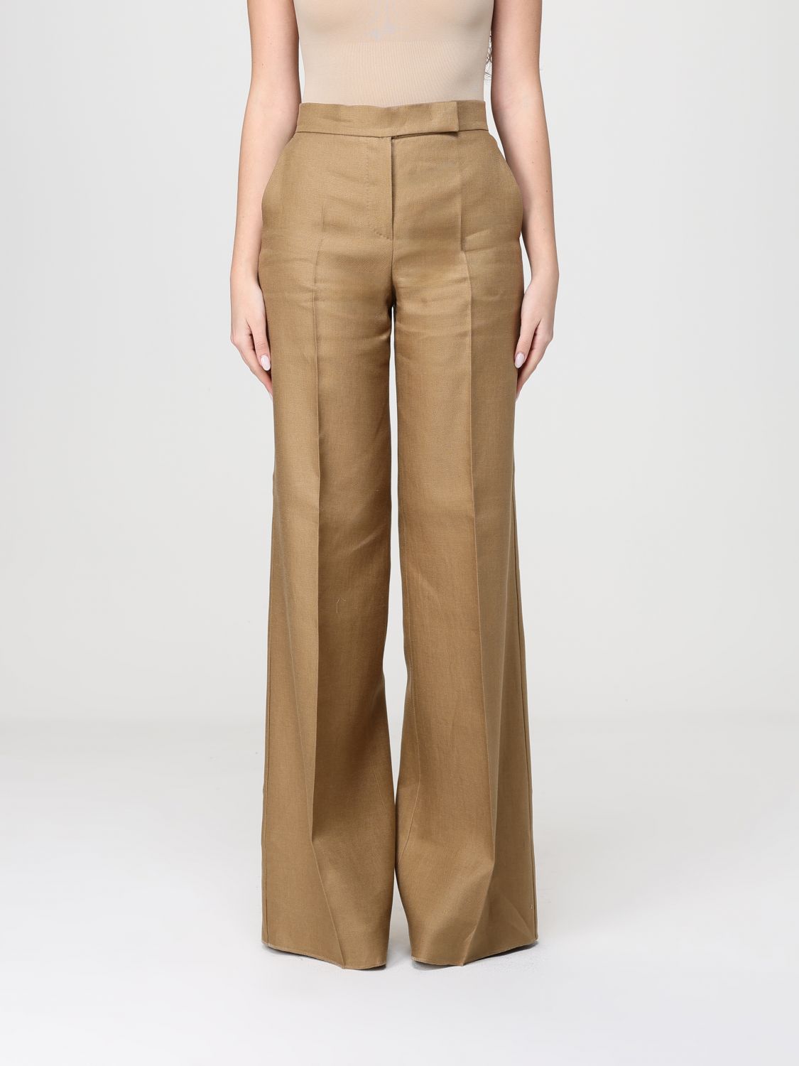 Max Mara Shorts Woman Beige MAX MARA