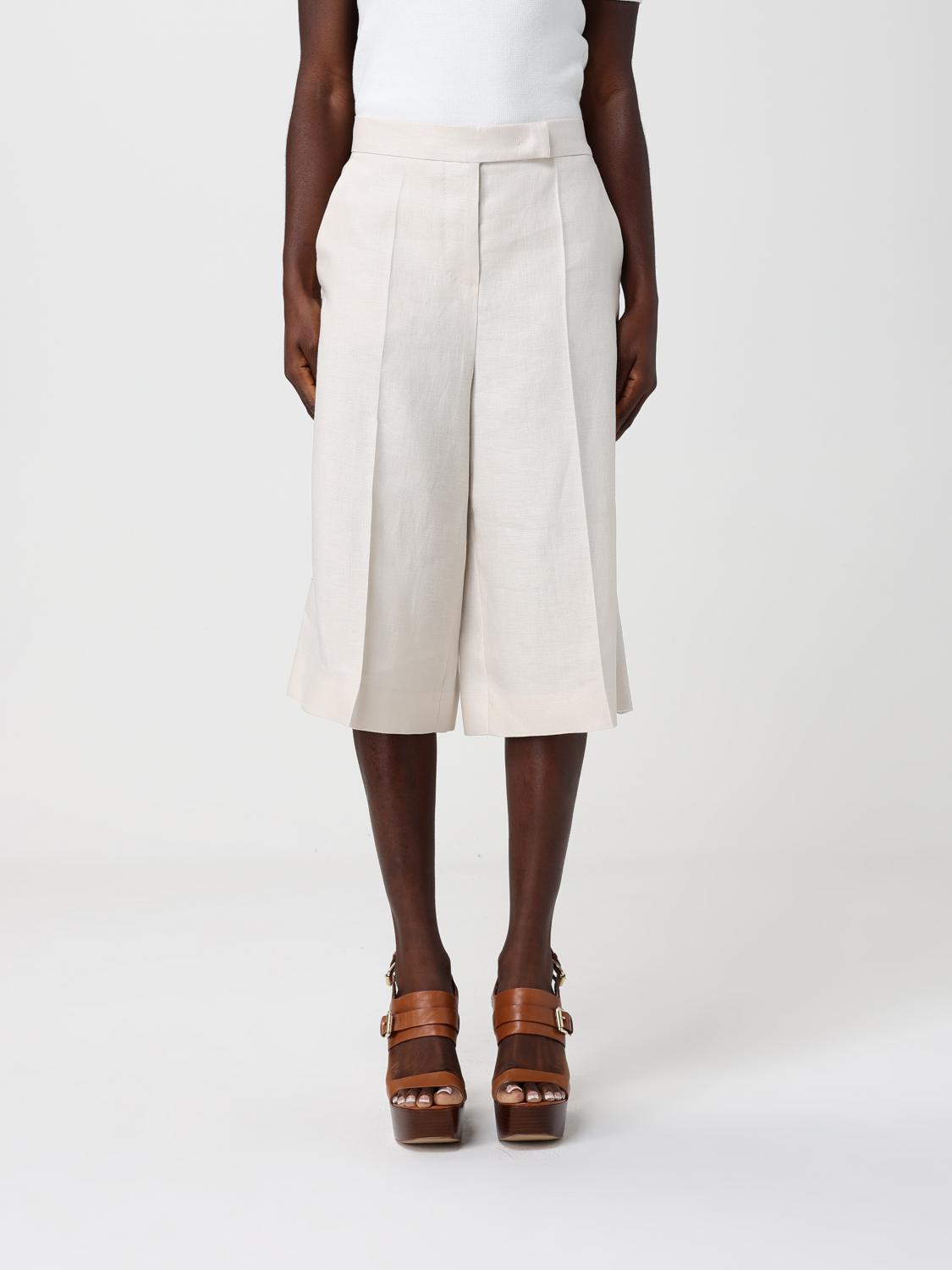 Max Mara Shorts Woman Cream MAX MARA