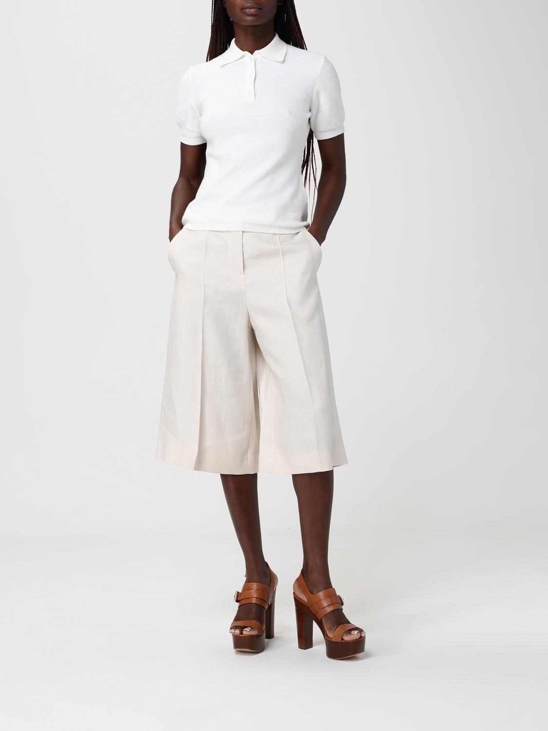 Max Mara Shorts Woman Cream MAX MARA