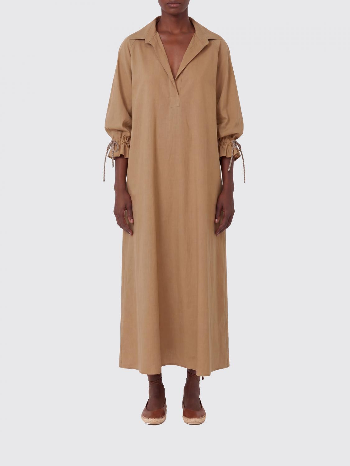 Max Mara Dress Woman Beige MAX MARA