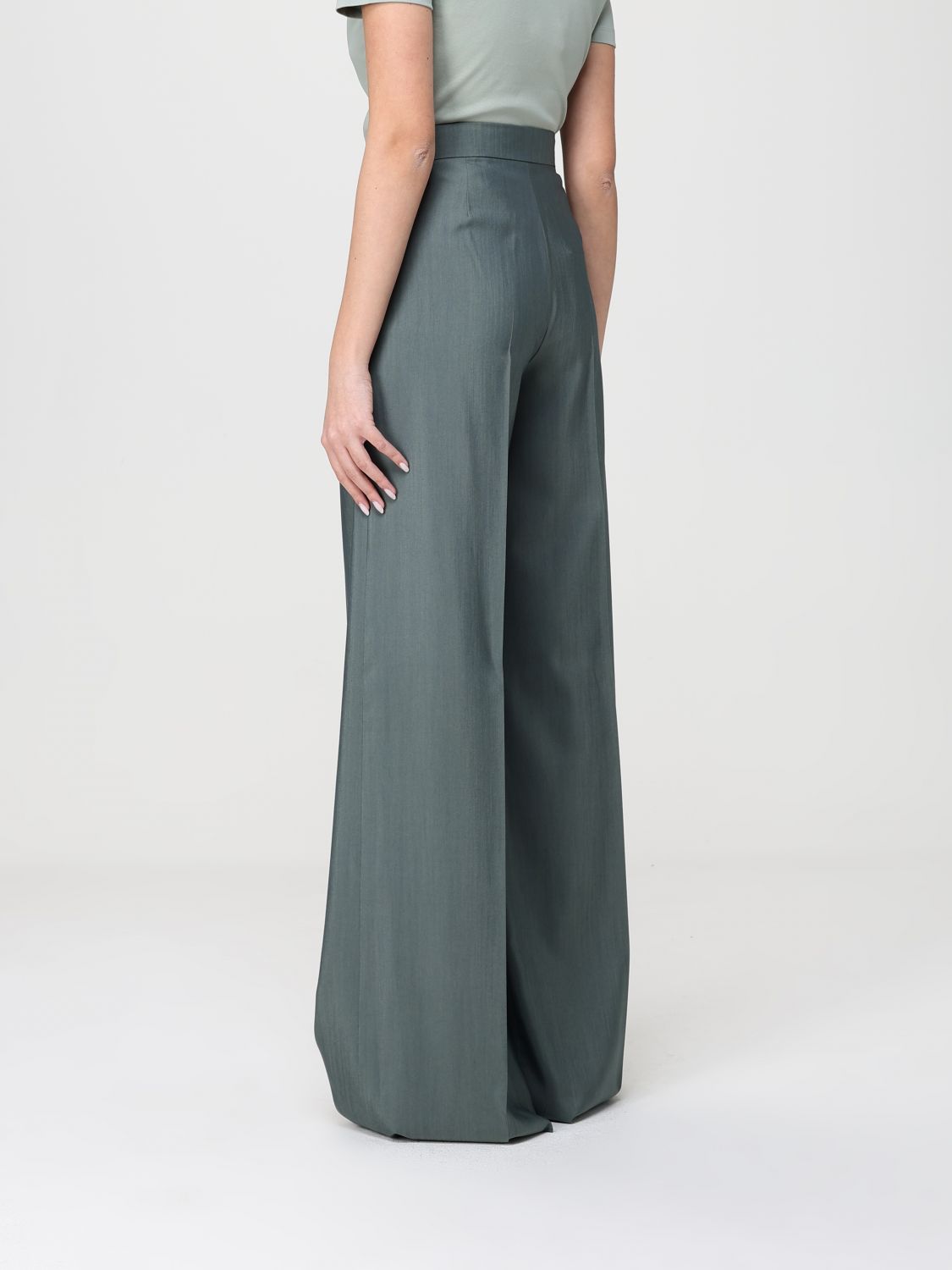 Max Mara Pants Woman Green MAX MARA