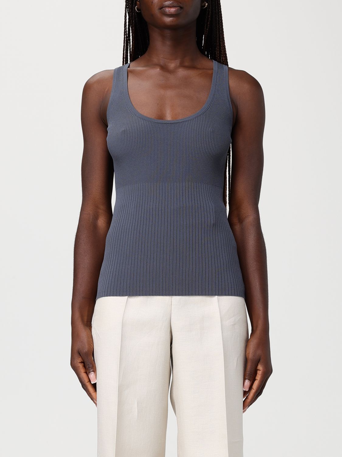 Max Mara Top Woman Grey MAX MARA