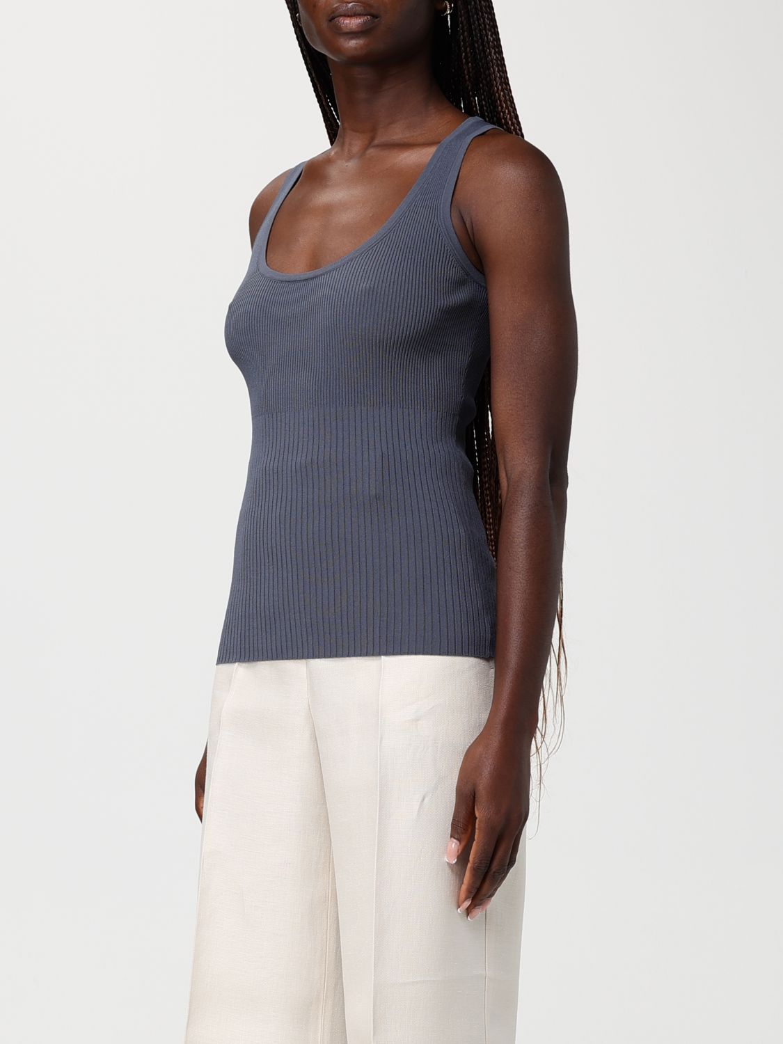 Max Mara Top Woman Grey MAX MARA