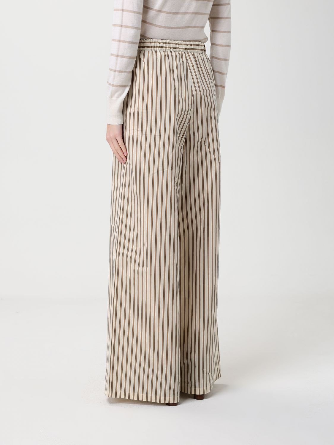 Max Mara Pants Woman Beige MAX MARA