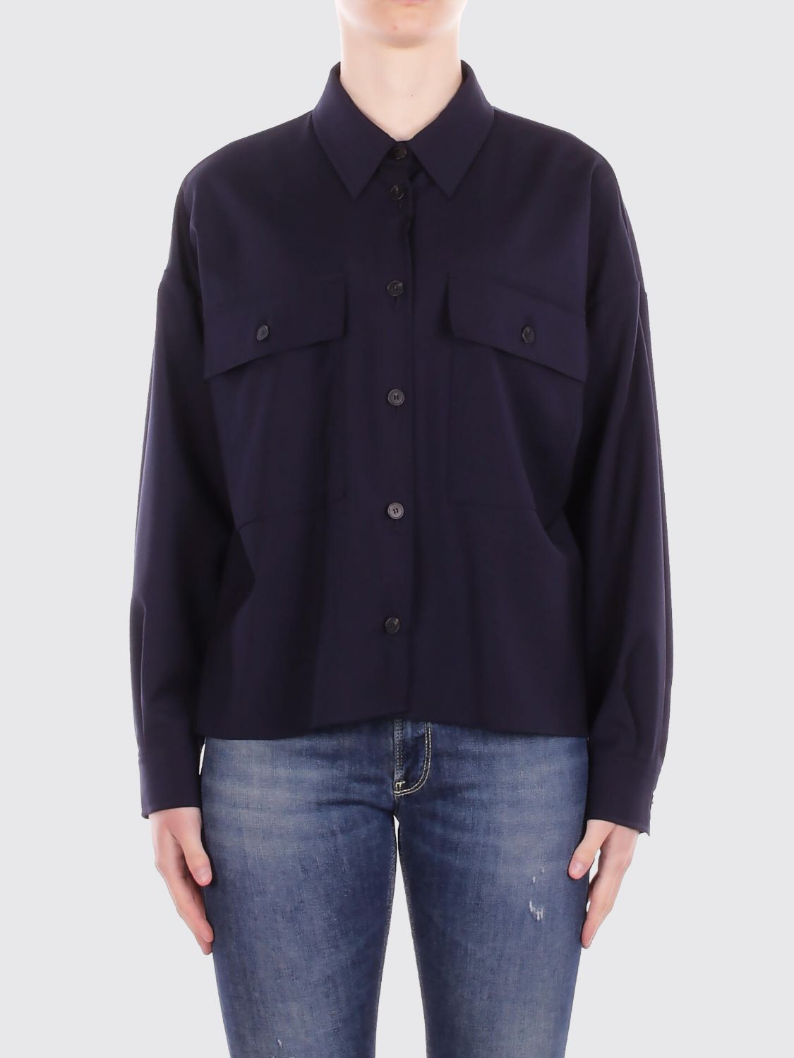 Weekend Max Mara Jacket Woman Blue WEEKEND MAX MARA