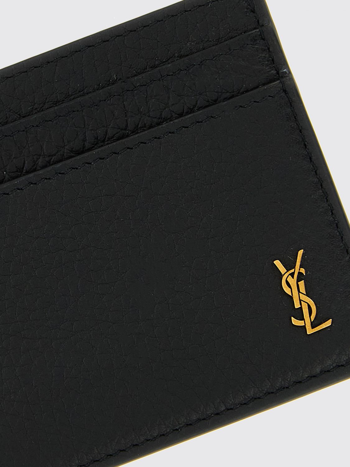 Saint Laurent Wallet Men Black SAINT LAURENT