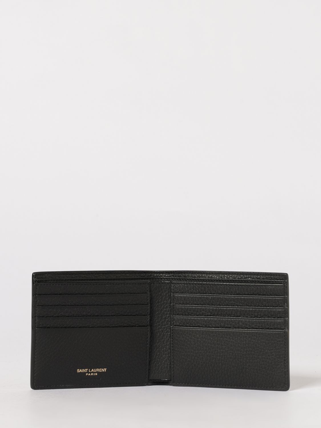 Saint Laurent Wallet Men Black SAINT LAURENT