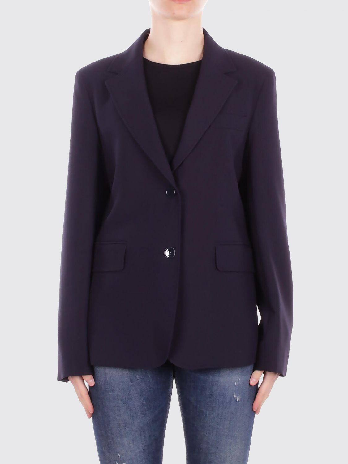 Weekend Max Mara Jacket Woman Blue WEEKEND MAX MARA