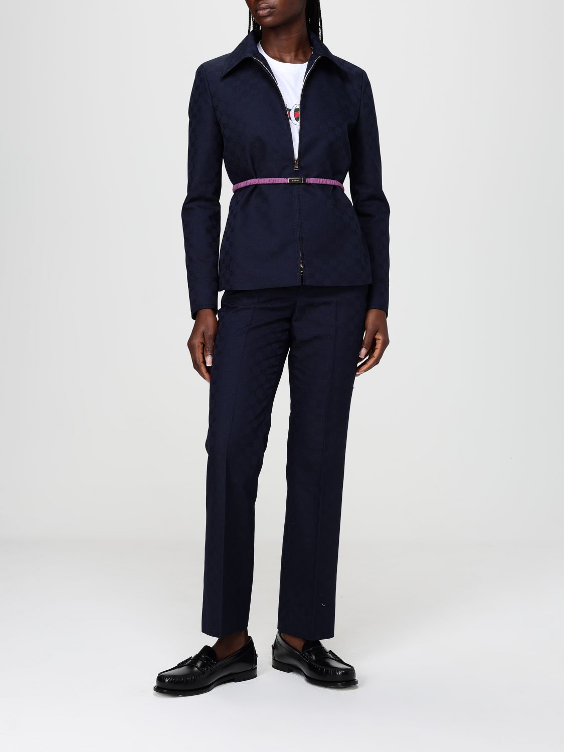 Gucci Jacket Woman Blue GUCCI