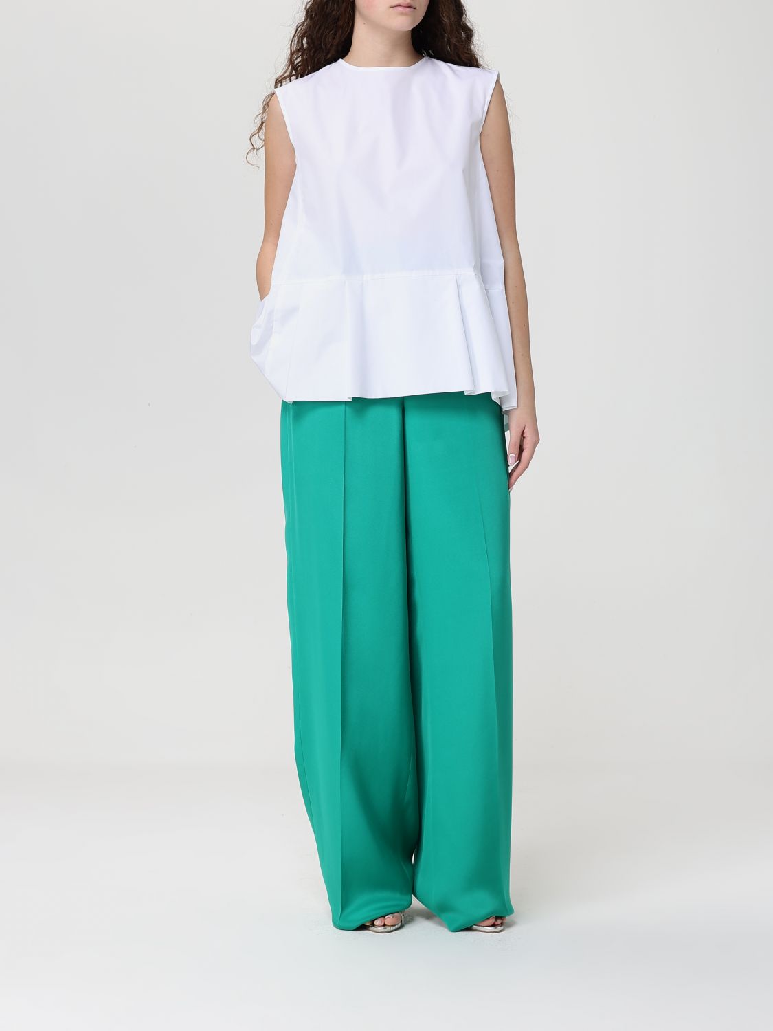 Max Mara Pants Woman Green MAX MARA