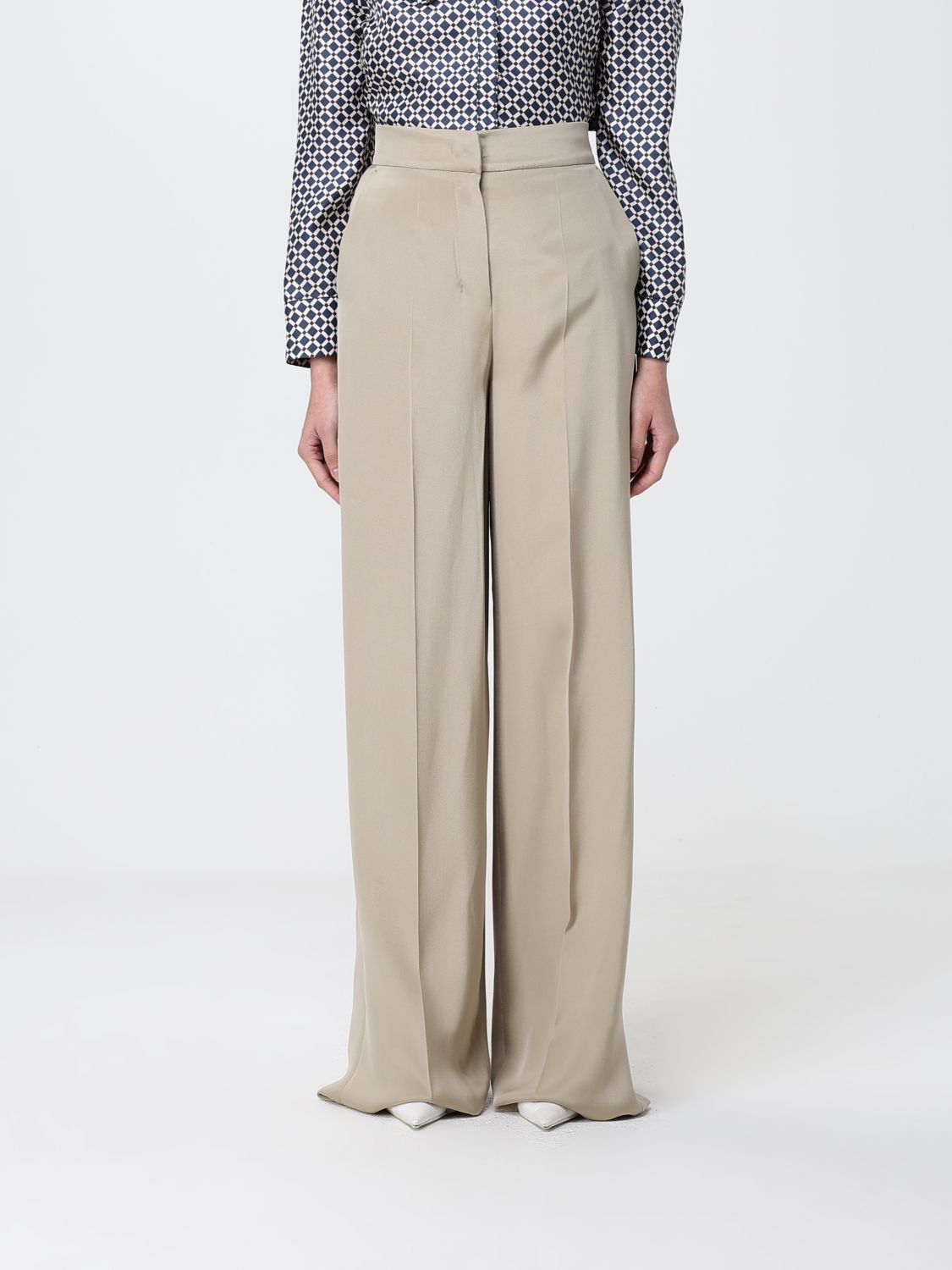 Max Mara Pants Woman Sand