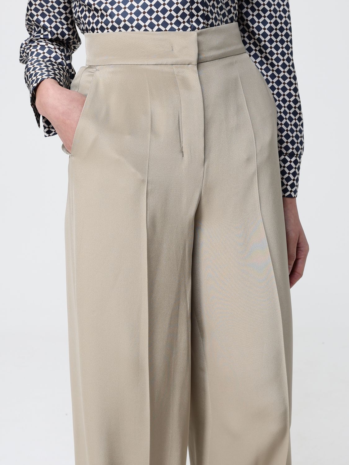 Max Mara Pants Woman Sand