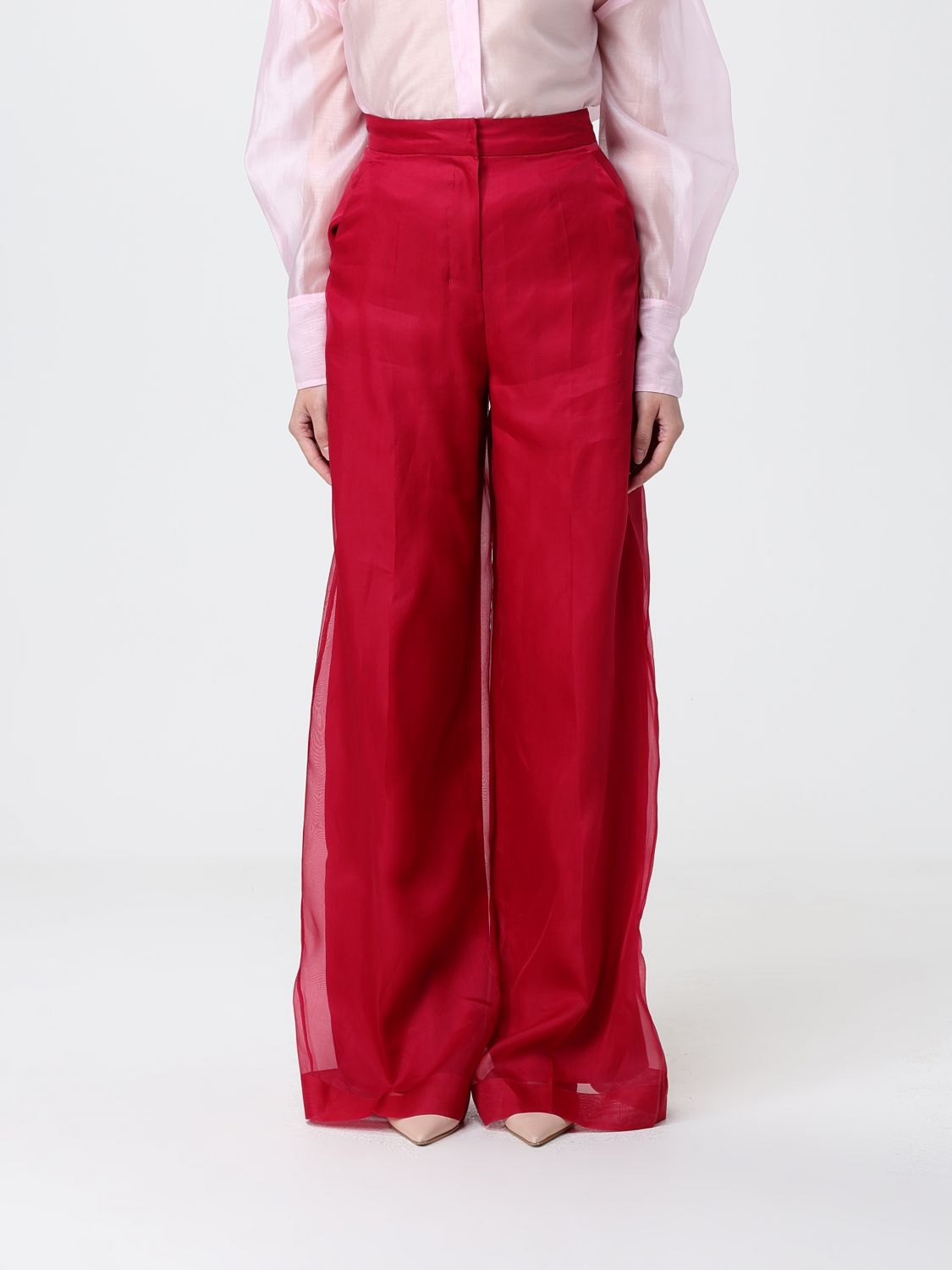 Max Mara Pants Woman Red MAX MARA