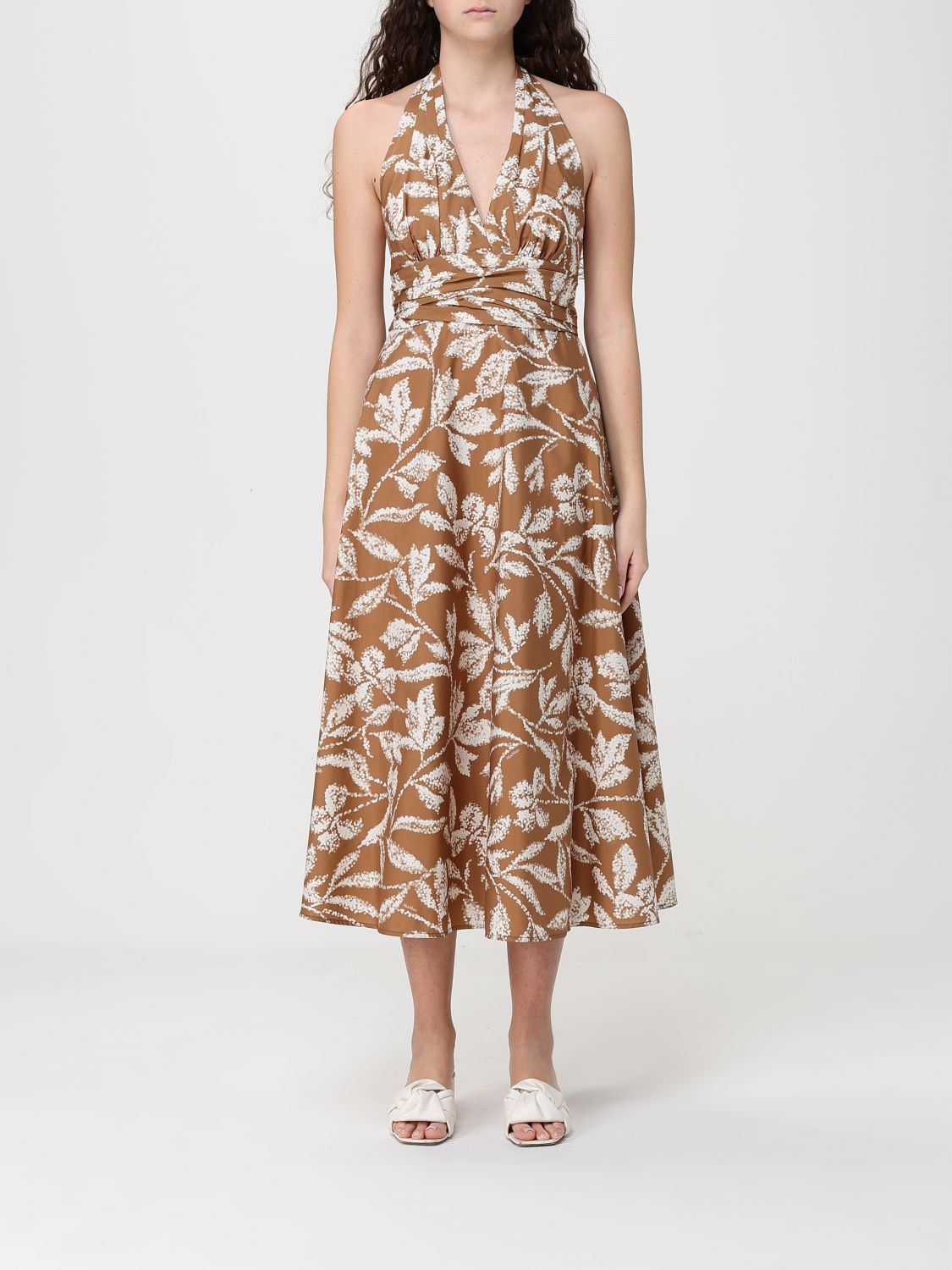 Max Mara Dress Woman Brown MAX MARA