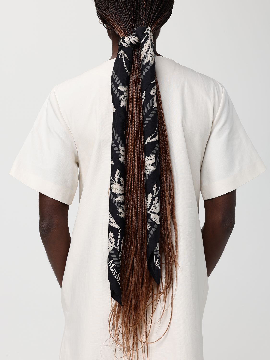 Max Mara Neck Scarf Woman Black MAX MARA
