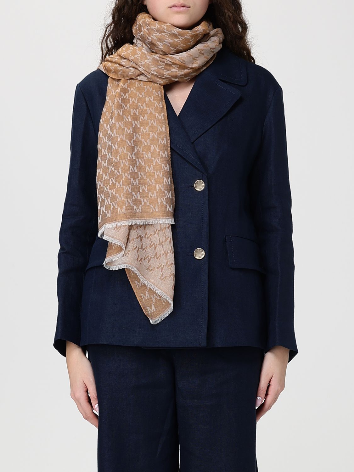 Max Mara Scarf Woman Brown MAX MARA