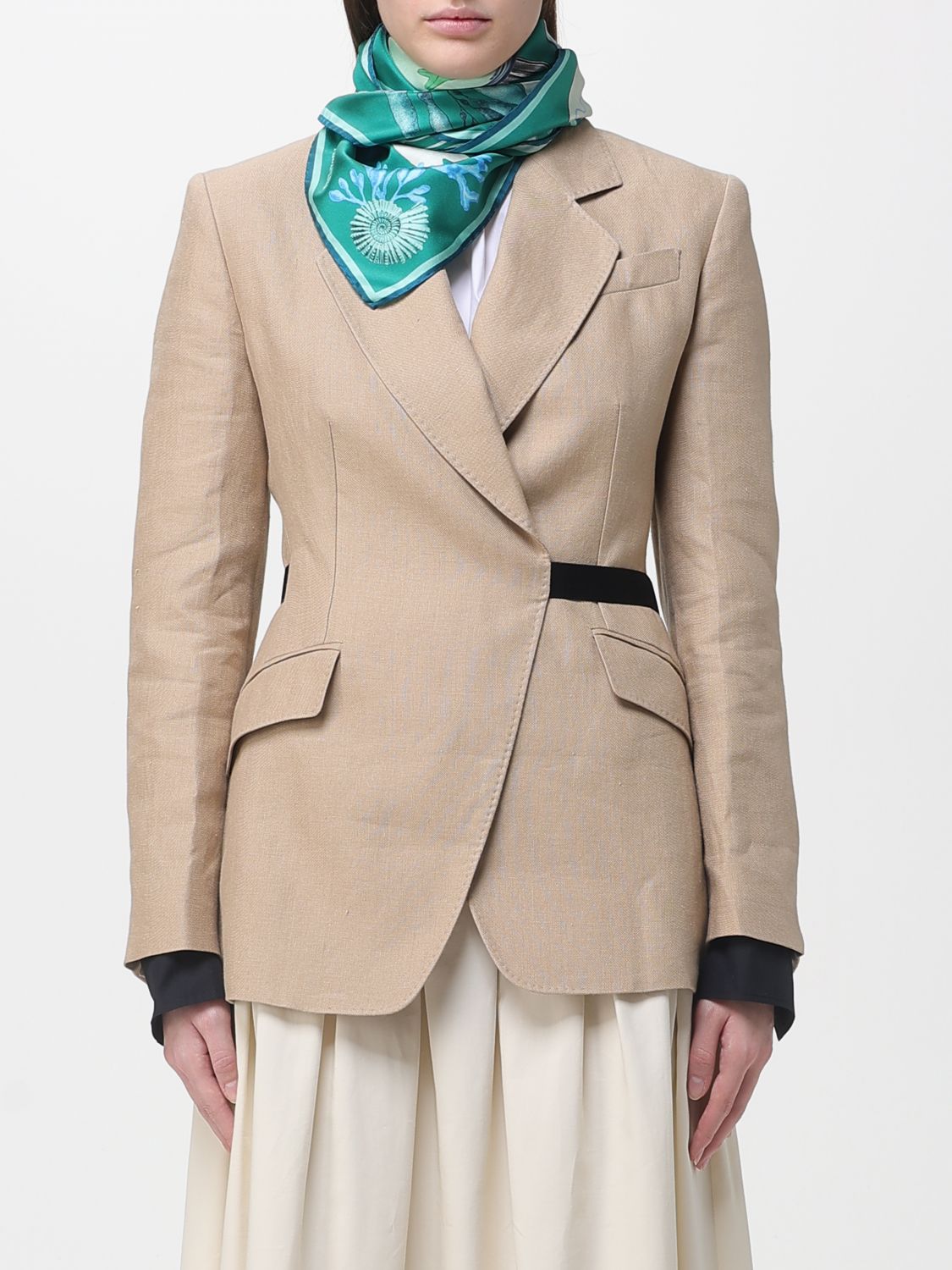 Max Mara Neck Scarf Woman Green MAX MARA