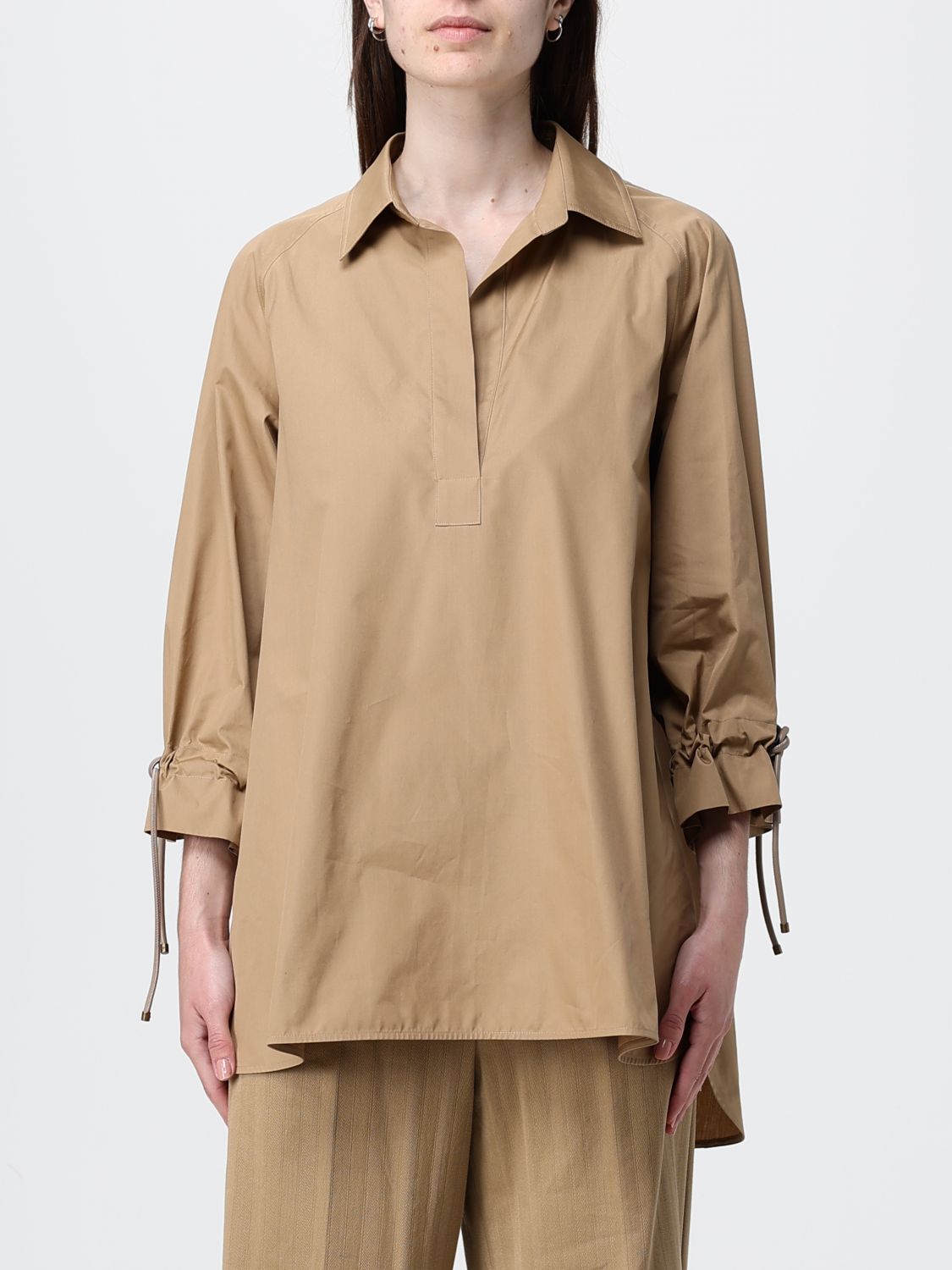 Max Mara Shirt Woman Beige MAX MARA