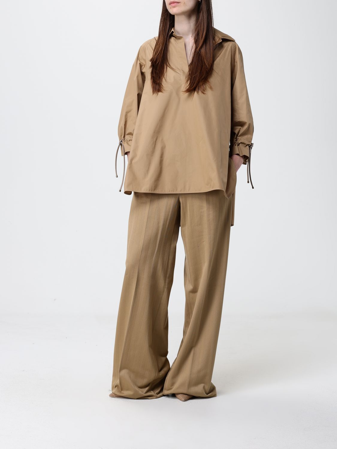 Max Mara Shirt Woman Beige MAX MARA