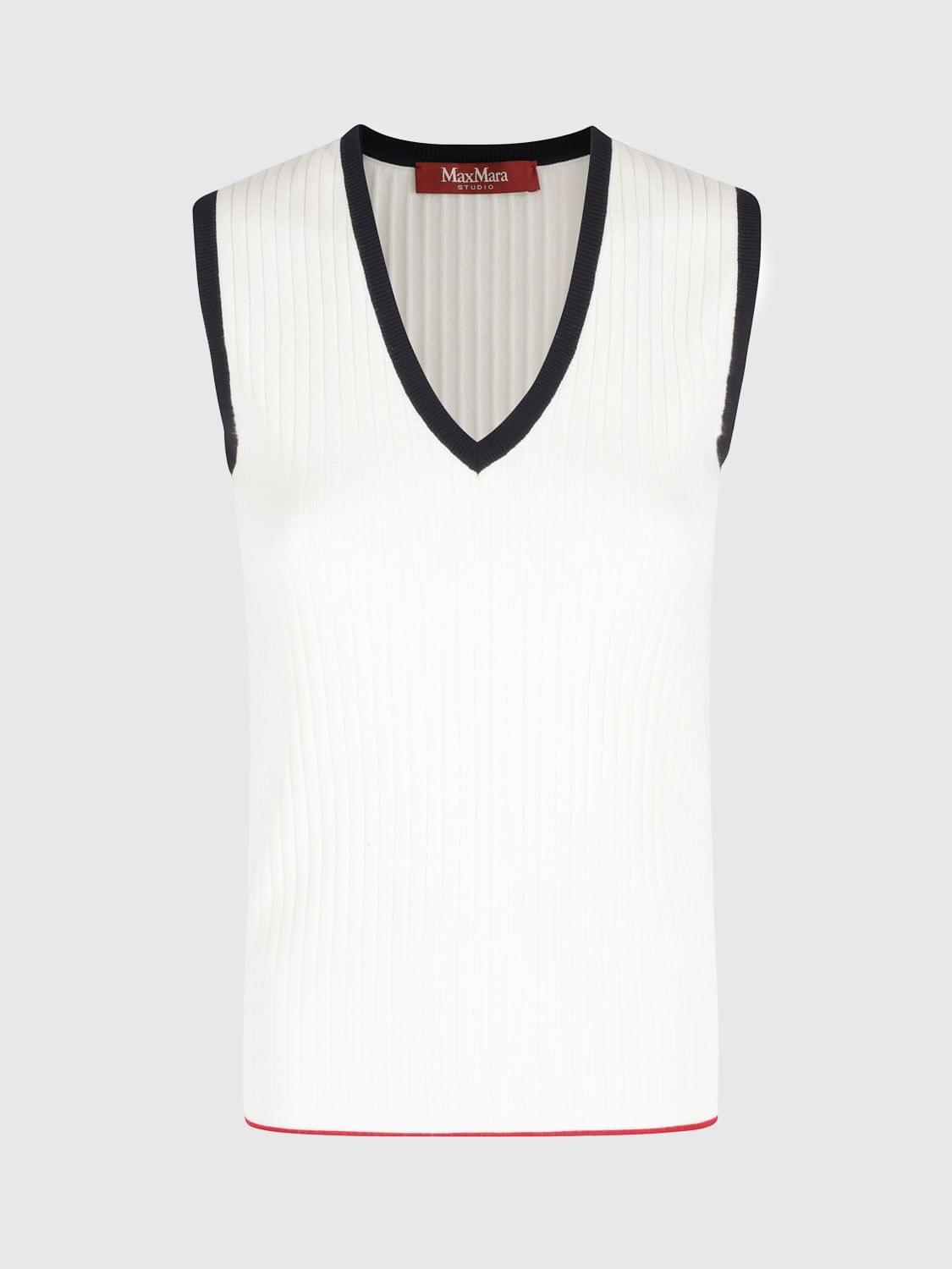 Max Mara Top Woman White MAX MARA