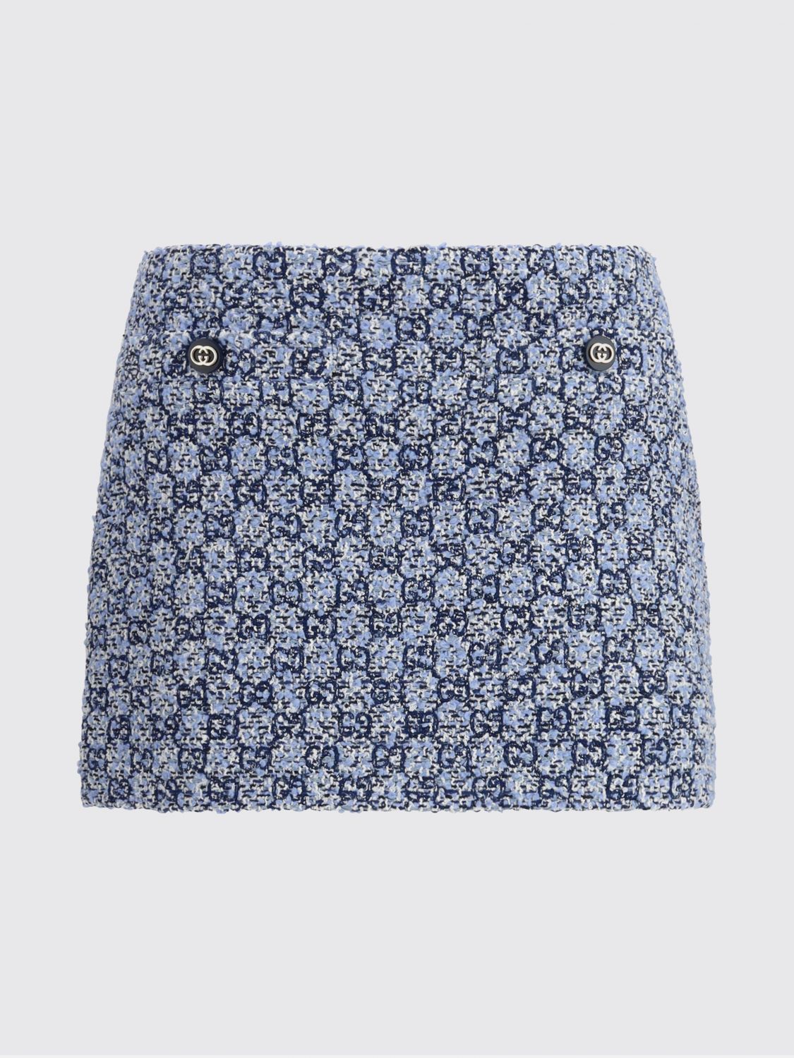 Gucci Skirt Woman Gnawed Blue GUCCI
