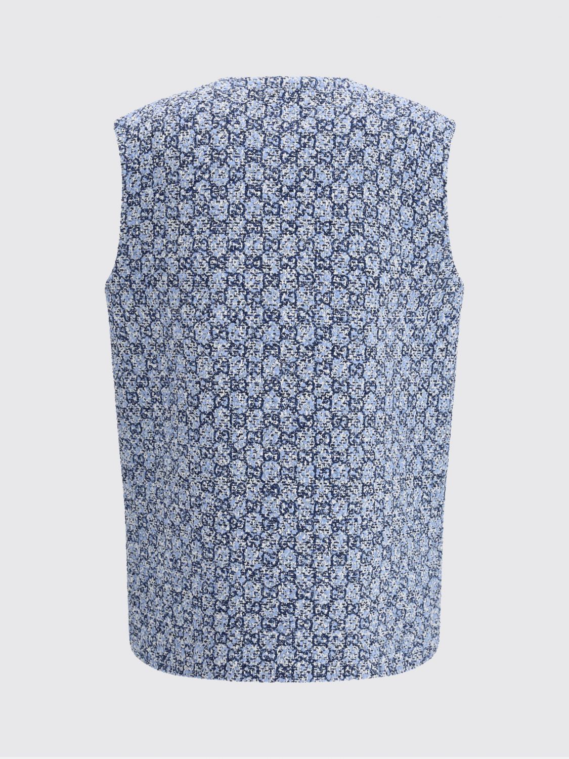 Gucci Waistcoat Woman Gnawed Blue GUCCI
