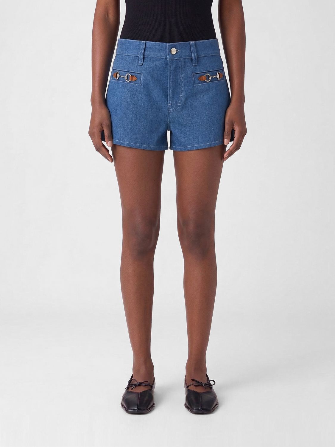Gucci Shorts Woman Blue GUCCI