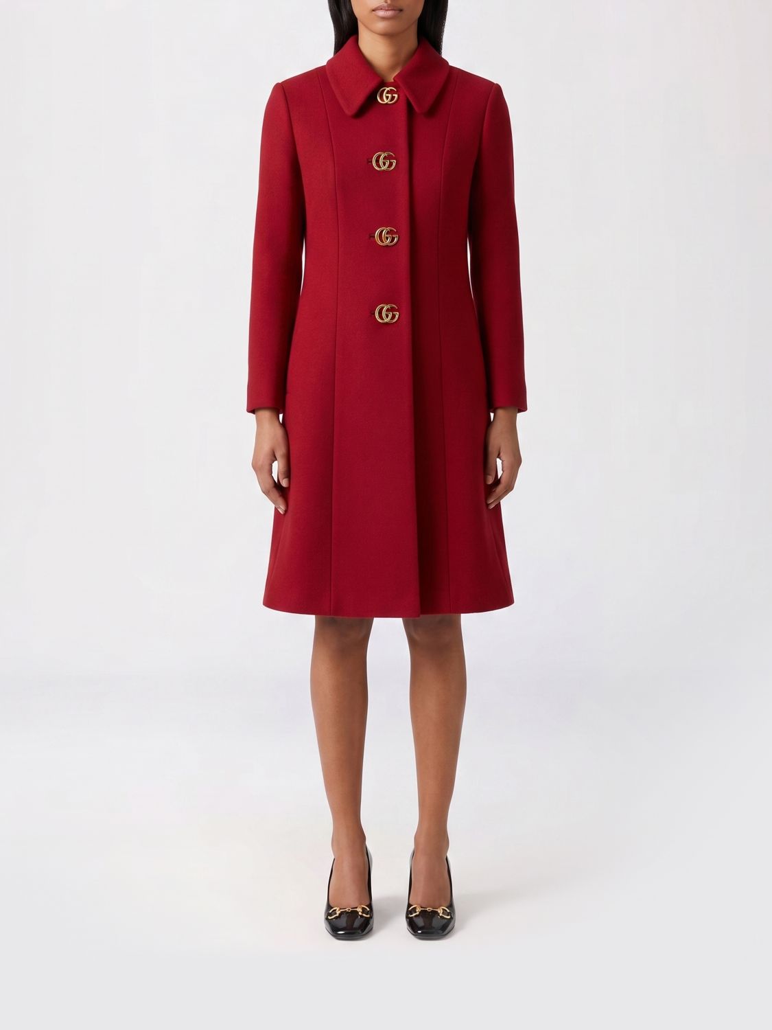 Gucci Coat Woman Red GUCCI