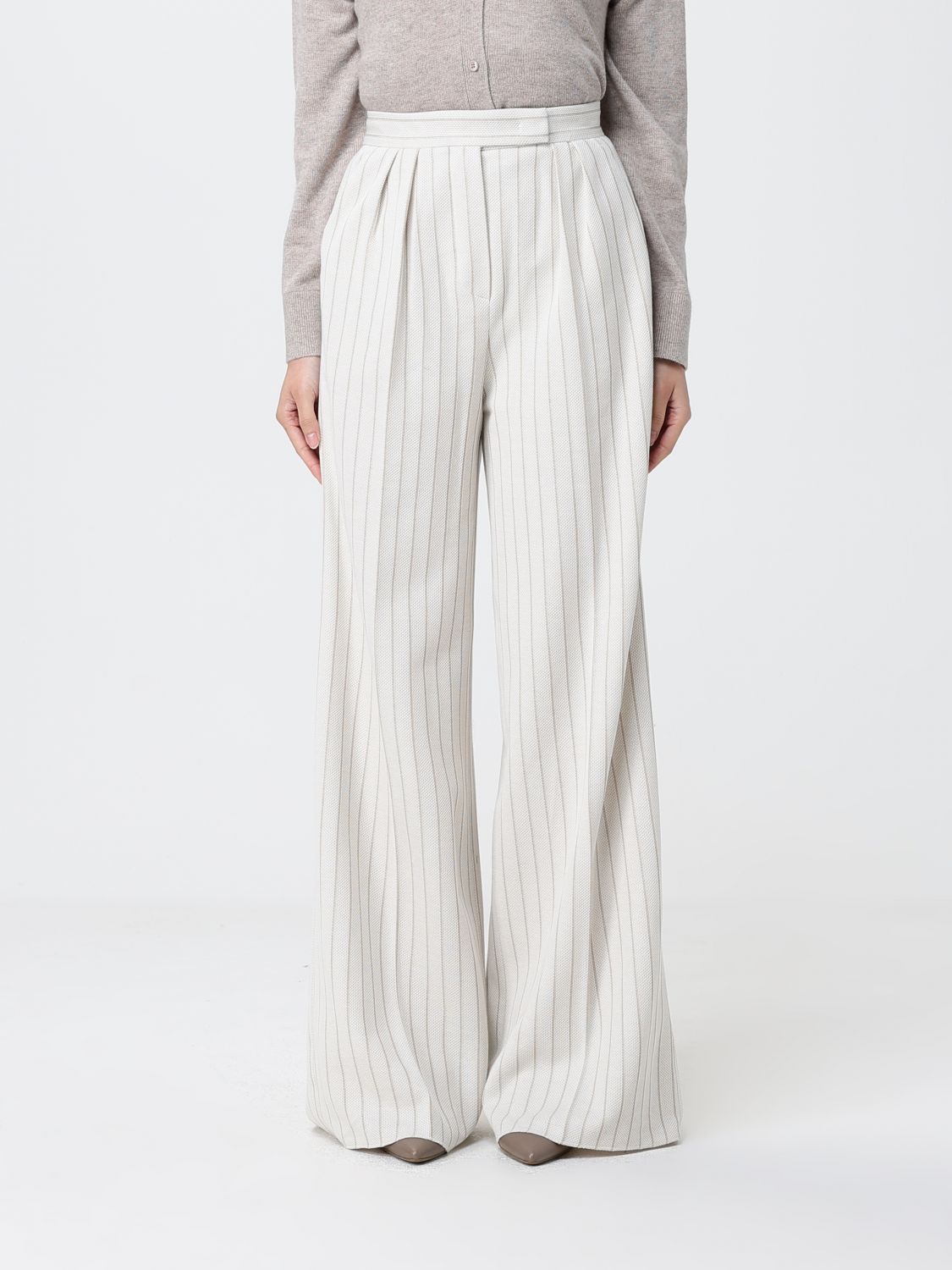 Max Mara Pants Woman White MAX MARA