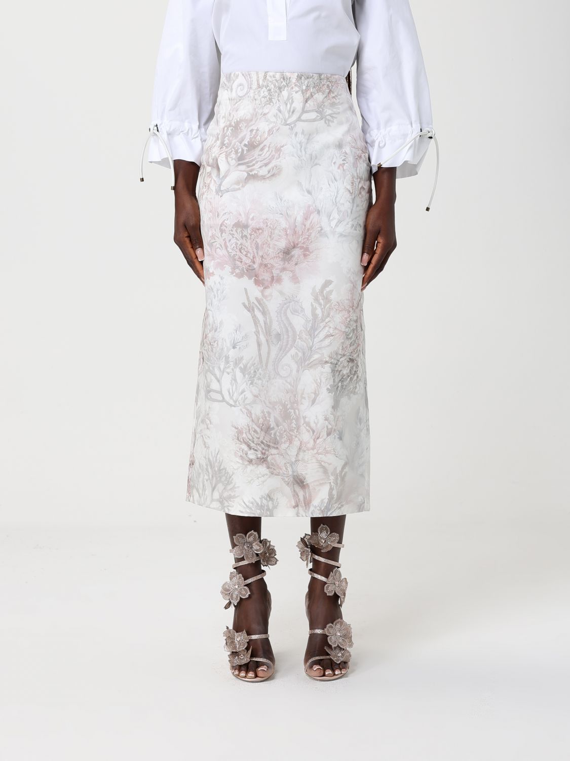 Max Mara Skirt Woman White MAX MARA