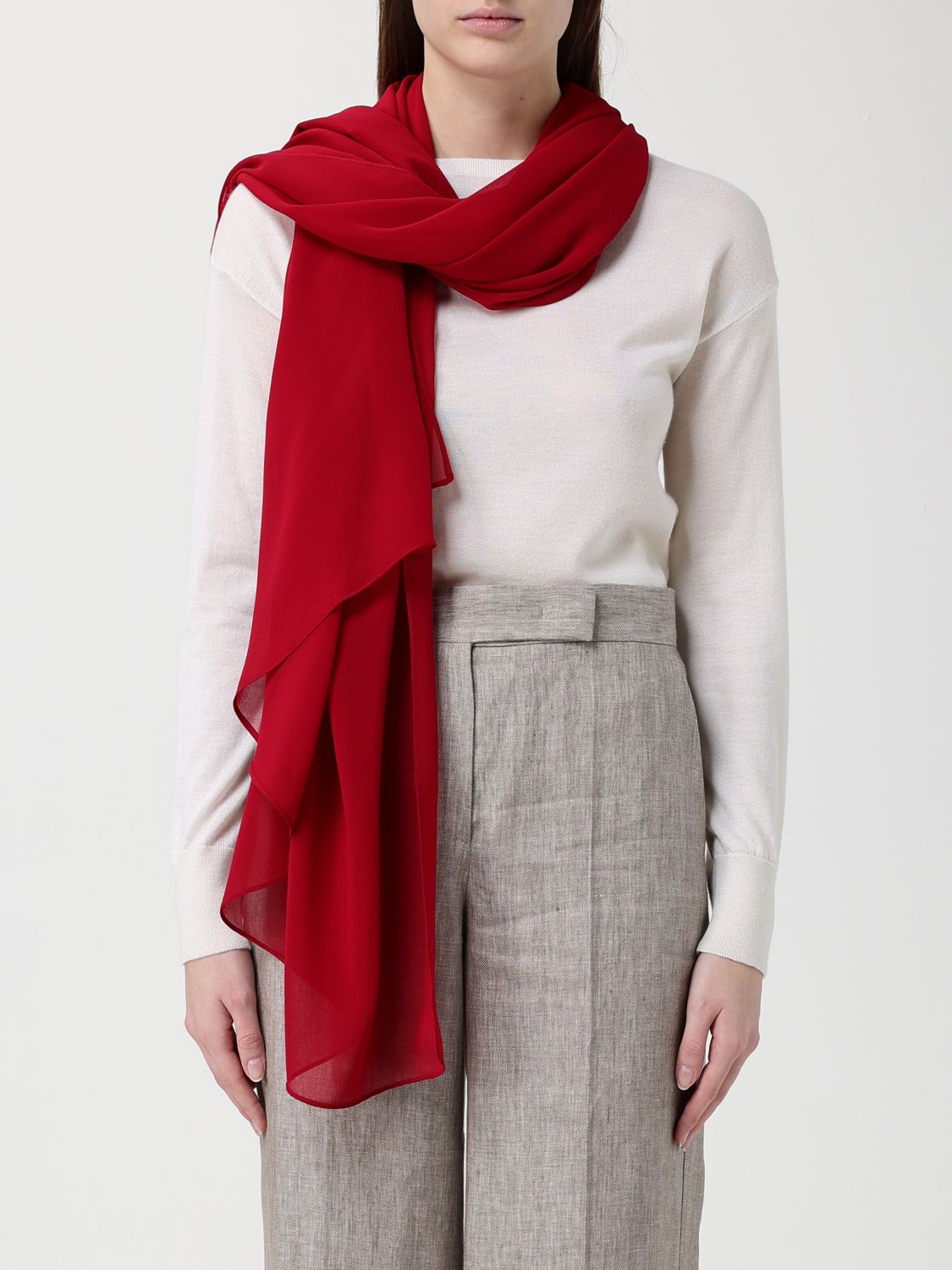Max Mara Scarf Woman Red MAX MARA