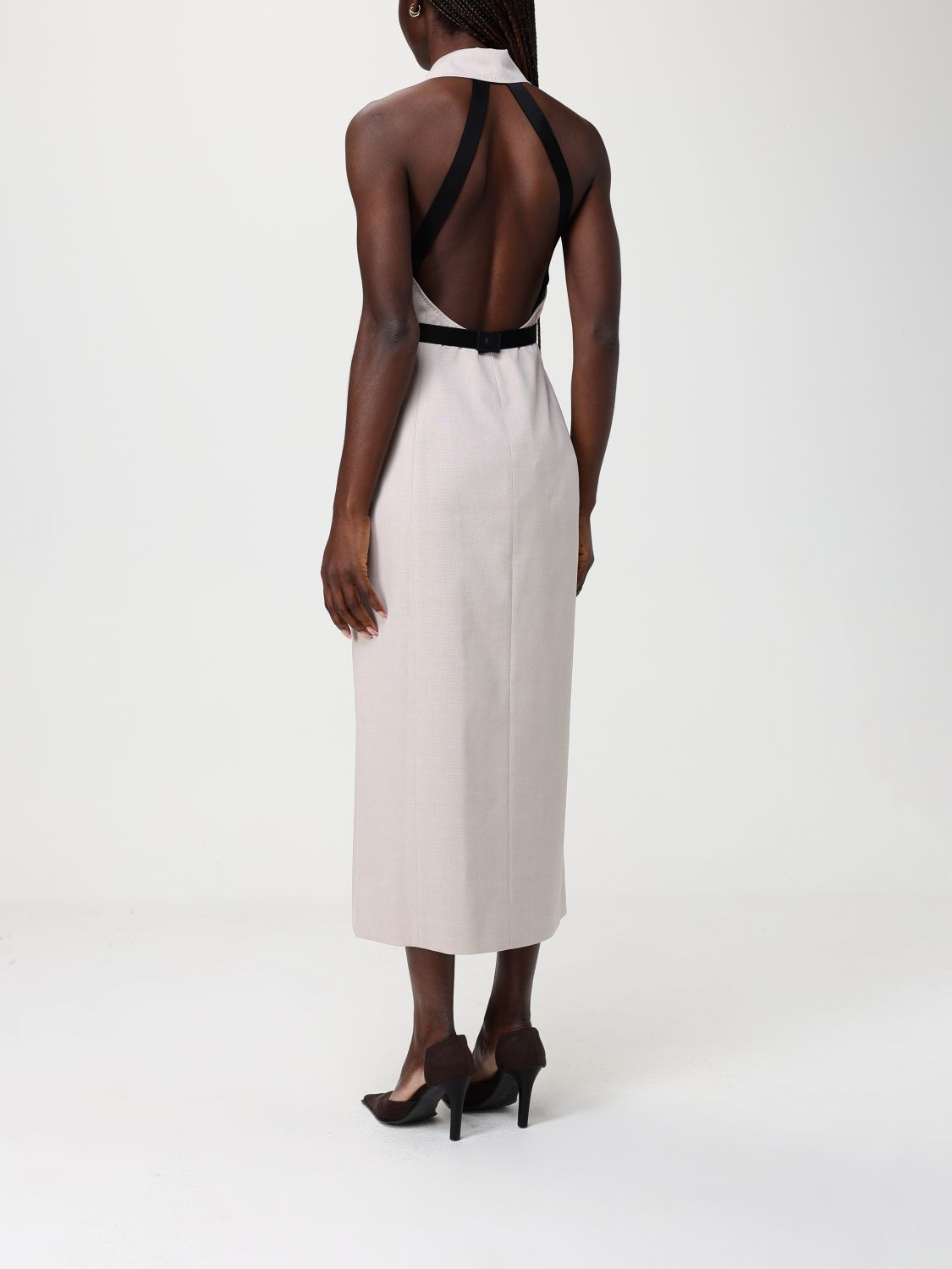Max Mara Dress Woman Beige MAX MARA