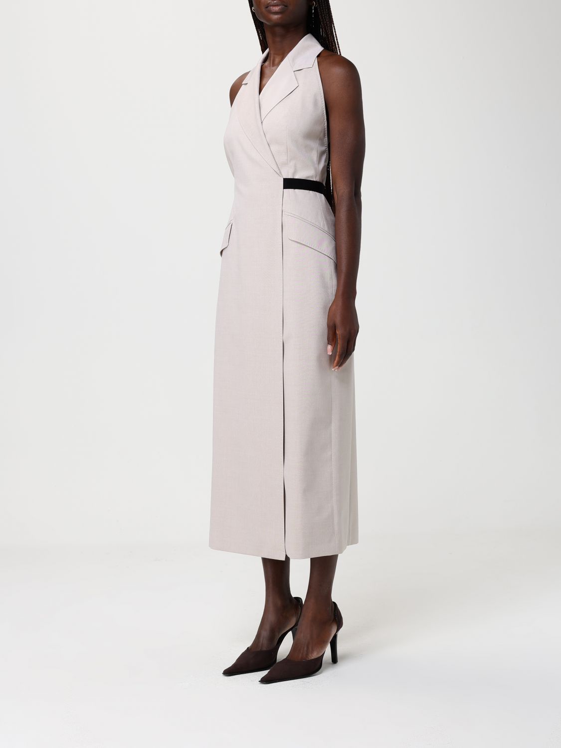 Max Mara Dress Woman Beige MAX MARA