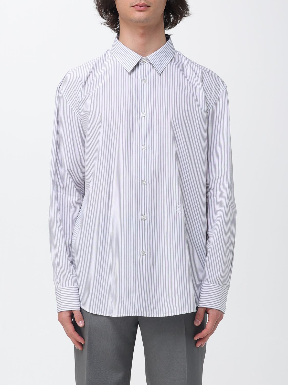 Saint Laurent Shirt Men Beige SAINT LAURENT