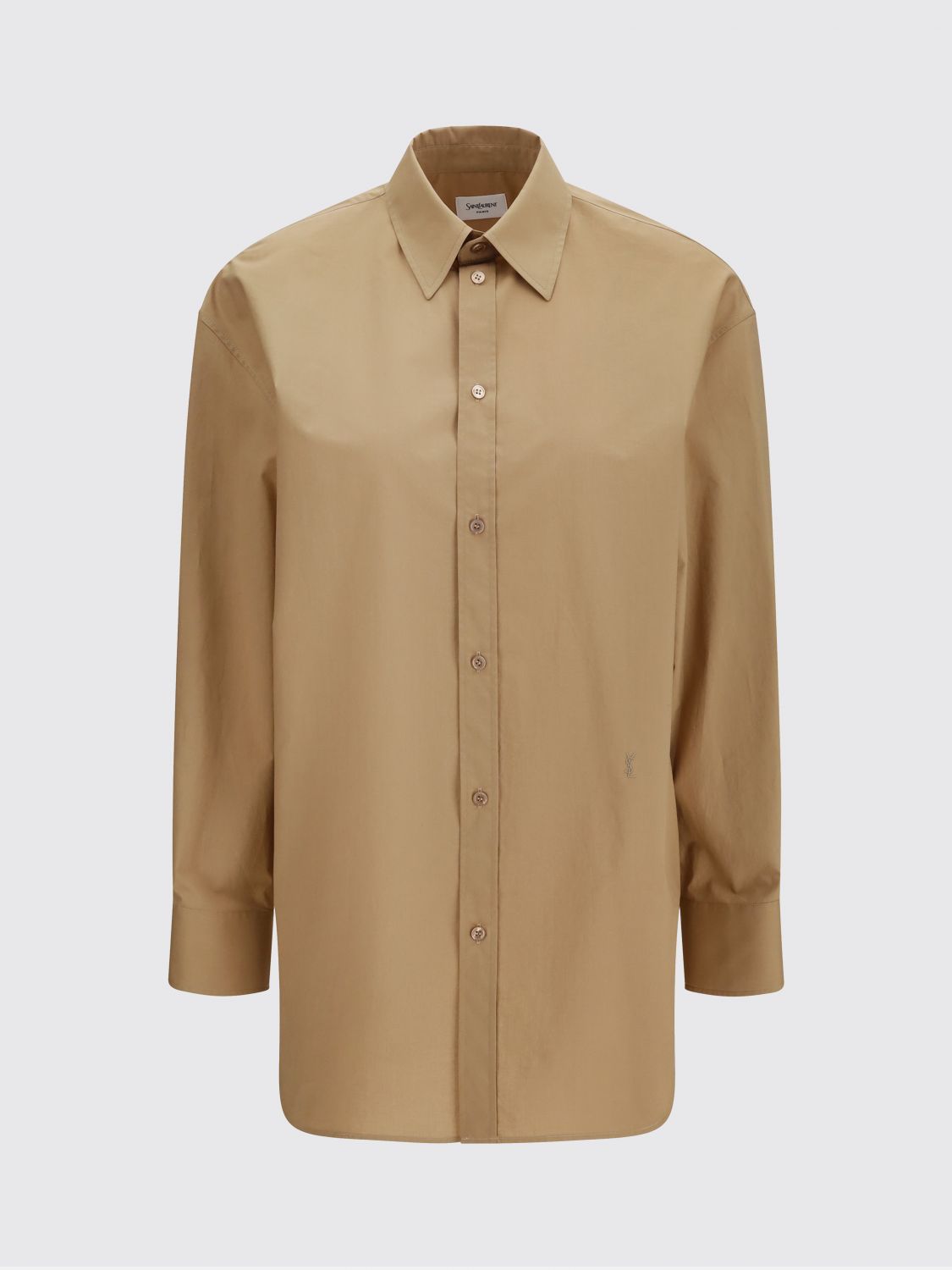Saint Laurent Shirt Woman Brown SAINT LAURENT