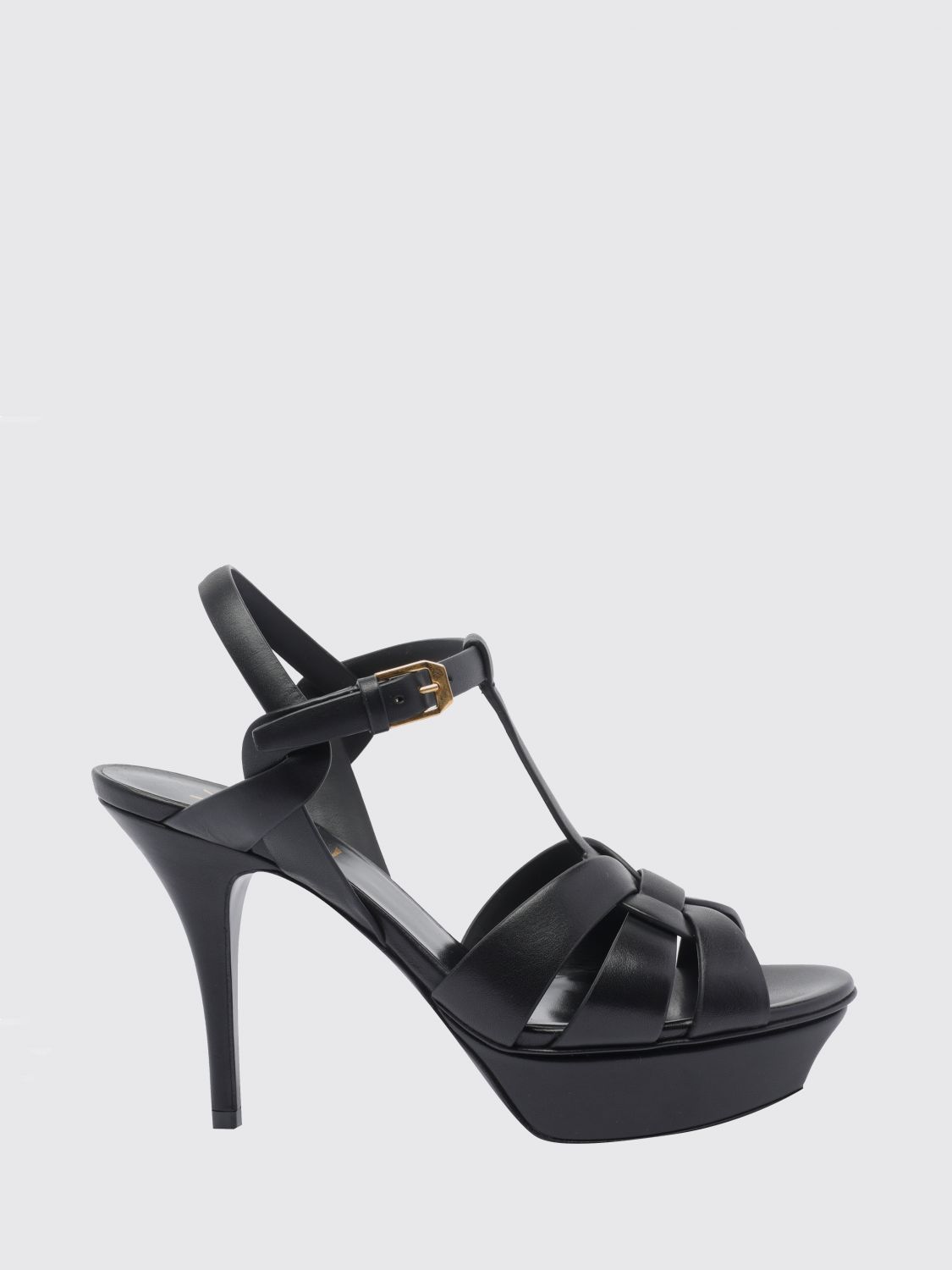 Saint Laurent Heeled Sandal Woman Black SAINT LAURENT