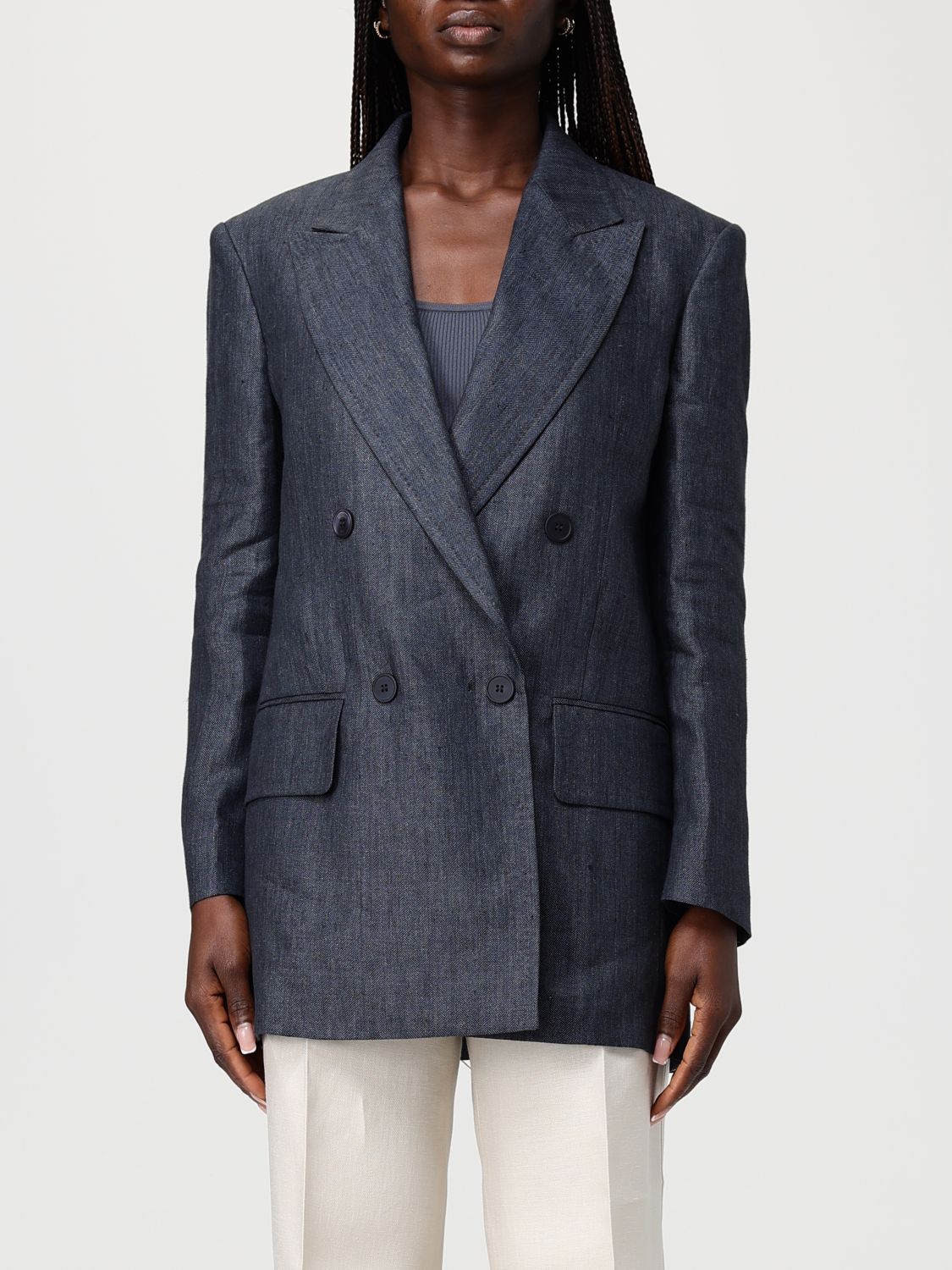 Max Mara Jacket Woman Grey MAX MARA