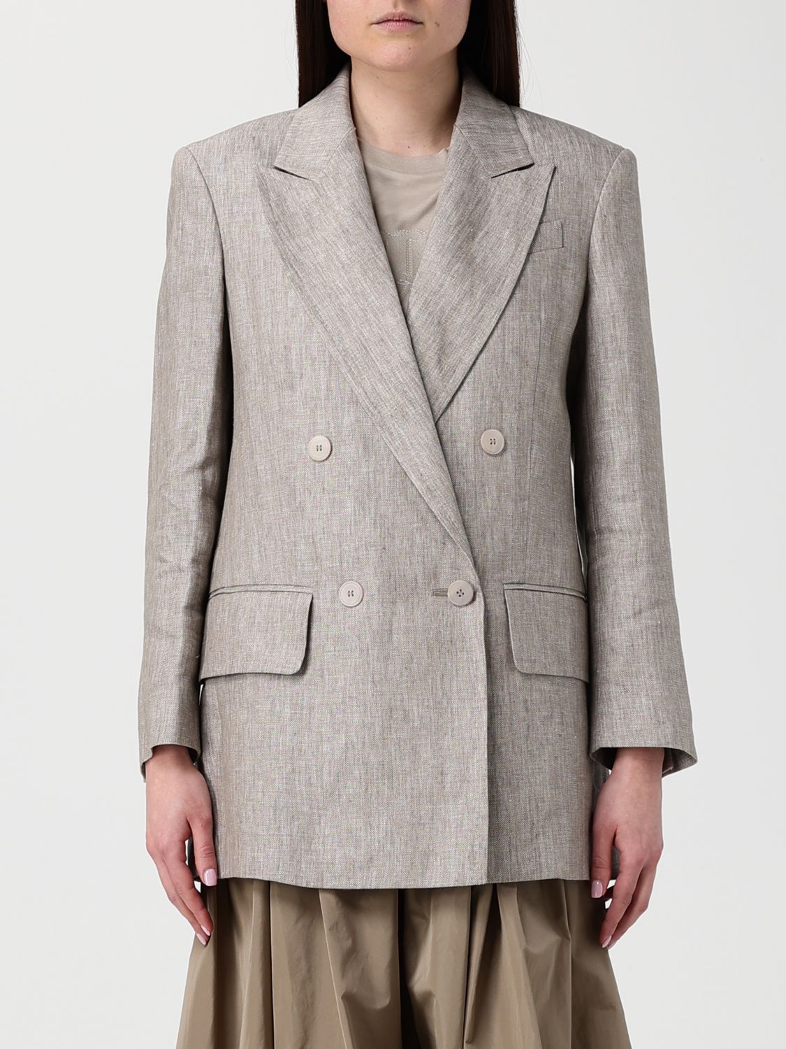 Max Mara Jacket Woman Grey 1 MAX MARA