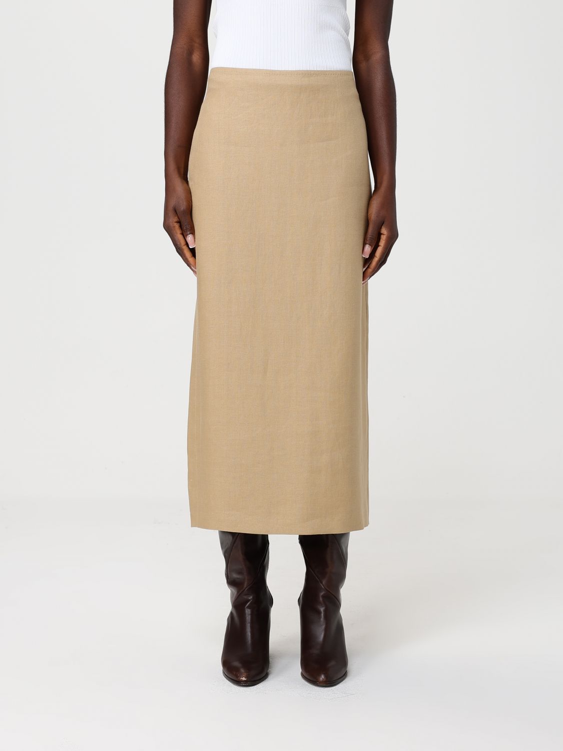 Max Mara Skirt Woman Beige MAX MARA